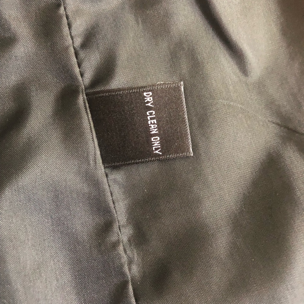 Gray Double-Breasted Blazer with Pinstripes - Picture 9 of 9